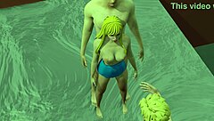 I entertain my family with naughty anime tits