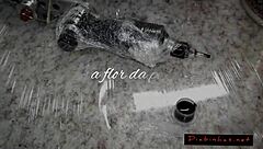 Brazilian Brunette Tempestade Negra Pays Tattoo Reform with Assfucking to German Tattooist