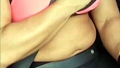 Blonde Slut Fingers Clit To Orgasm In Car