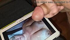 AMATEUR TRIBUTE FOR INEXPERT2 WITH CUMSHOT ON COCK