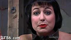 Hotty Rips Clothes Stripping Roughly Inside Cage