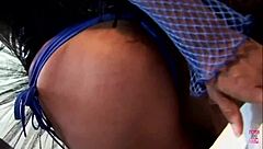 She Uses Her Flogger On His Cock Before Spreading Her Slender Legs To Get Pounded!