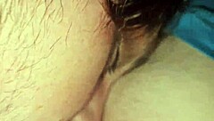 Gay guy receives deepthroat blowjob in his mouth.