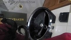 Amateur Mexican Student Fucks Uniformed Latina Friend In Outdoor Public Bathroom Cum On Ass.