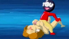 Peach And Daisy Engage In Sexy Lesbian Action With Submissive Play