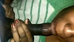 Louisville thot sucks massive black cock.