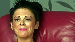 wacky stunner gets cumshot on her face gulping all the spunk