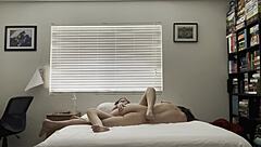 milf wife rubs pussy to orgasm in missionary!