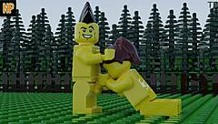 Lego porn features anal, blowjob, pussy licking in wild 3D action
