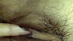 wife enjoying some meat in a casual way