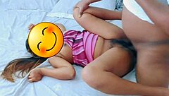 indian hot slut girl blows big cock and fucks step dad