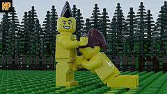Lego porn features anal, blowjob, pussy licking in wild 3D action