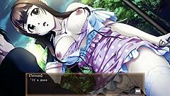 Bound Woman In Outdoor Bondage Game