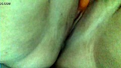 BBW Inserts Carrot For Juicy Anal Fun