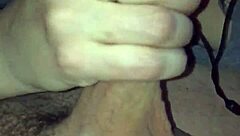 slo-mo blowjob & cumshot with fat bbw couple