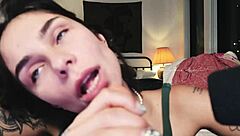 Dildo Blowjob by Flowerava - Best Backstage Shemale Action Ever!