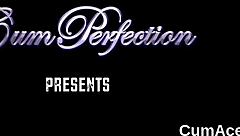 Nasty Stunner Gets Sperm Load On Her Face Sucking All The Jizm