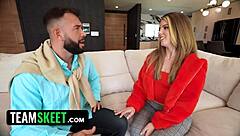 Petite Babysitter Lucky Anne Does Anything for Job.