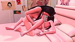 Pussy eat out the first time - sims 4 - 3d animation