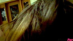 Stepson Spooning Horny Stepmother, Moaning During Big Tits Sex