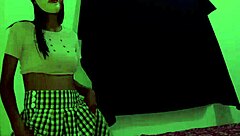 Brunette student makes porn for friend's boyfriend.