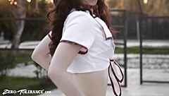 Sexy teen in stockings gets perfect pussy creampie