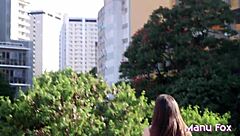 Manu Fox masturbates outdoors 😏