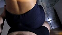 Dry humping in leggings leads to cum in pants.