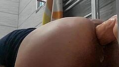 Man uses anal dildo on partner in detailed scene with toys and assfucking