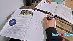 Petite 18+ stepsis gives rough blowjob in fantasy pov, getting her way with intense sex