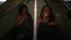 Colombian Lesbians Engage In Passionate Sex At The Camp!