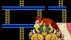 bowser and donkey kong take on mario in a hot furry battle