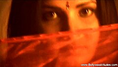 indian brunette milf undresses feeling her own sexiness