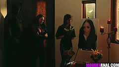 milf step mom ass fucked by masked ghost in hardcore action