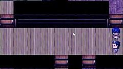 Tanned girl Natsuki squirts in hentai game exhibitionist scene