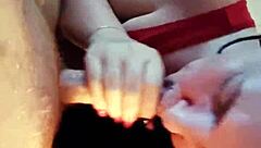 that slut sucks cock and gets fucked hard