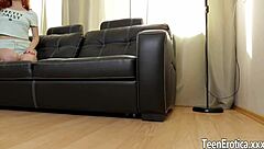 Redhead babe gets creampie in hardcore pussy fucking!