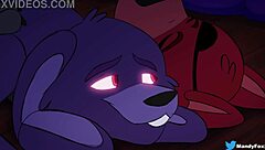 Is Foxy's Monster Cock Too Big for Bonnie in This Intense Gay Sex Scene?