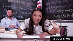 Adult time pervy professor spanks teen 18+ student kimmy kimm