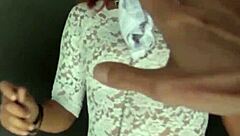 hot redhead milf teasing in outdoor casting