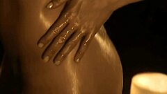 brunette dances oriental ritual