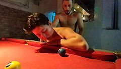Latina Teen Loses Pool, Gives Blowjob To Husband's Friend