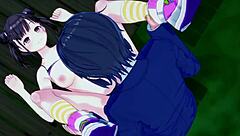 juri saijo and chiyoko sonoda share intense moments in idolmaster shiny colors hentai