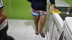 why is my wife's cuckold cleaning while i fuck the neighbor?