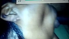 Satin sucks my best friend's big dick in satin lingerie