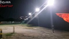 Bruna Gives Blowjob to Big Cock in Luxúria Club Parking Lot.