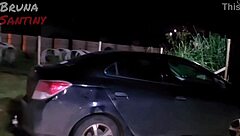 Bruna Gives Blowjob to Big Cock in Luxúria Club Parking Lot.