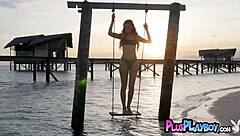 Beautiful Blonde MILF Olivia Preston Poses Naked Outdoors