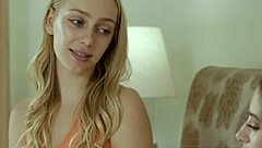 Blonde Lesbian Teen 18+ Step Sisters Kyler Quinn And Braylin Bailey Get Horny Making Out In Bed!