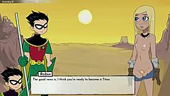 In 18Titans part 8, the teen parody hentai unfolds with black characters